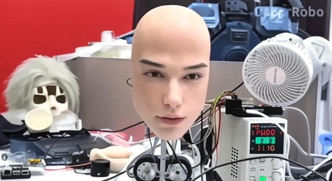 Chinese robotics company's humanoid robot showing realistic emotions and human-like facial movements
