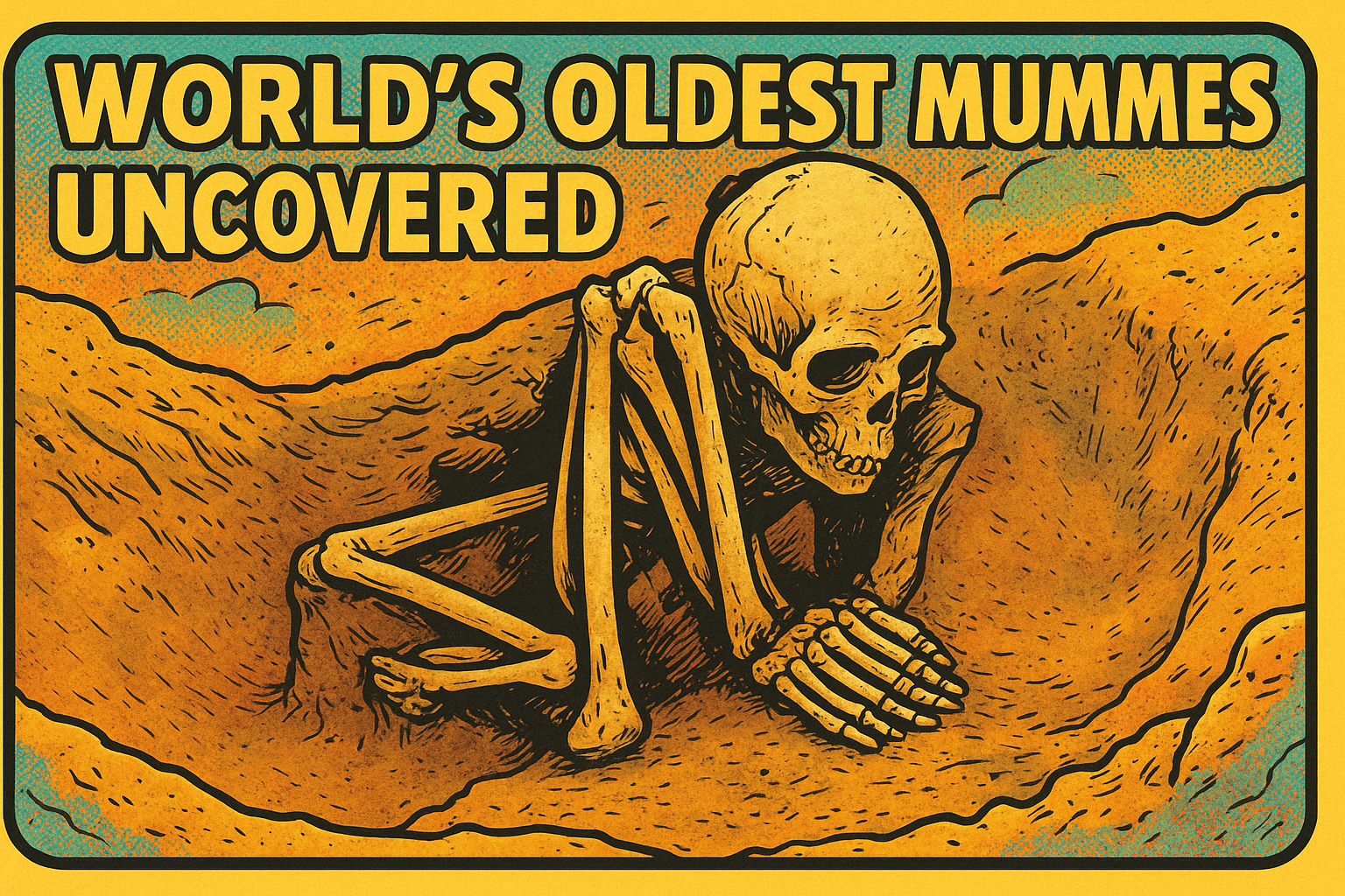 Stone blocks and tools used in the excavation of 9,000-year-old mummies