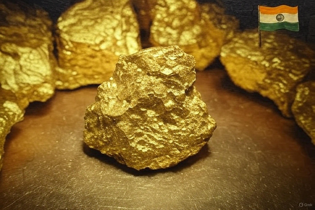 Golden mineral-rich cave representing Jabalpur gold deposit found in 2025