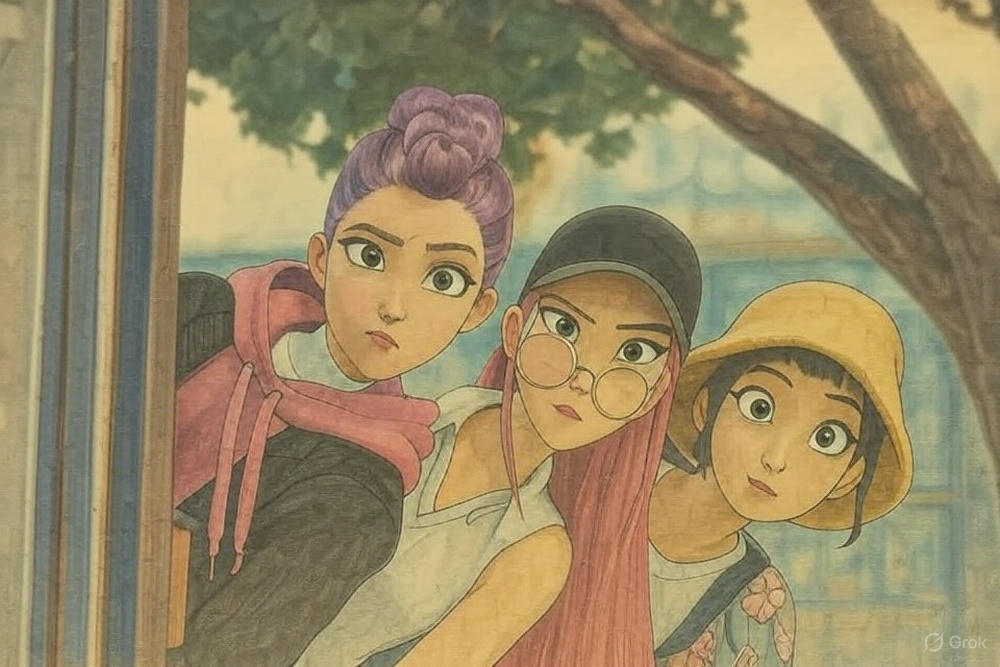 Global hit KPop Demon Hunters Netflix animation showcasing female K-pop heroes in supernatural action.