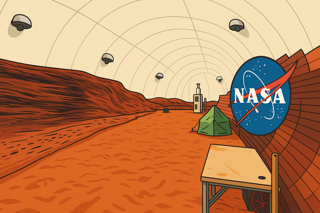 Mars Dune Alpha 3D-printed habitat at NASA Johnson Space Center for CHAPEA mission