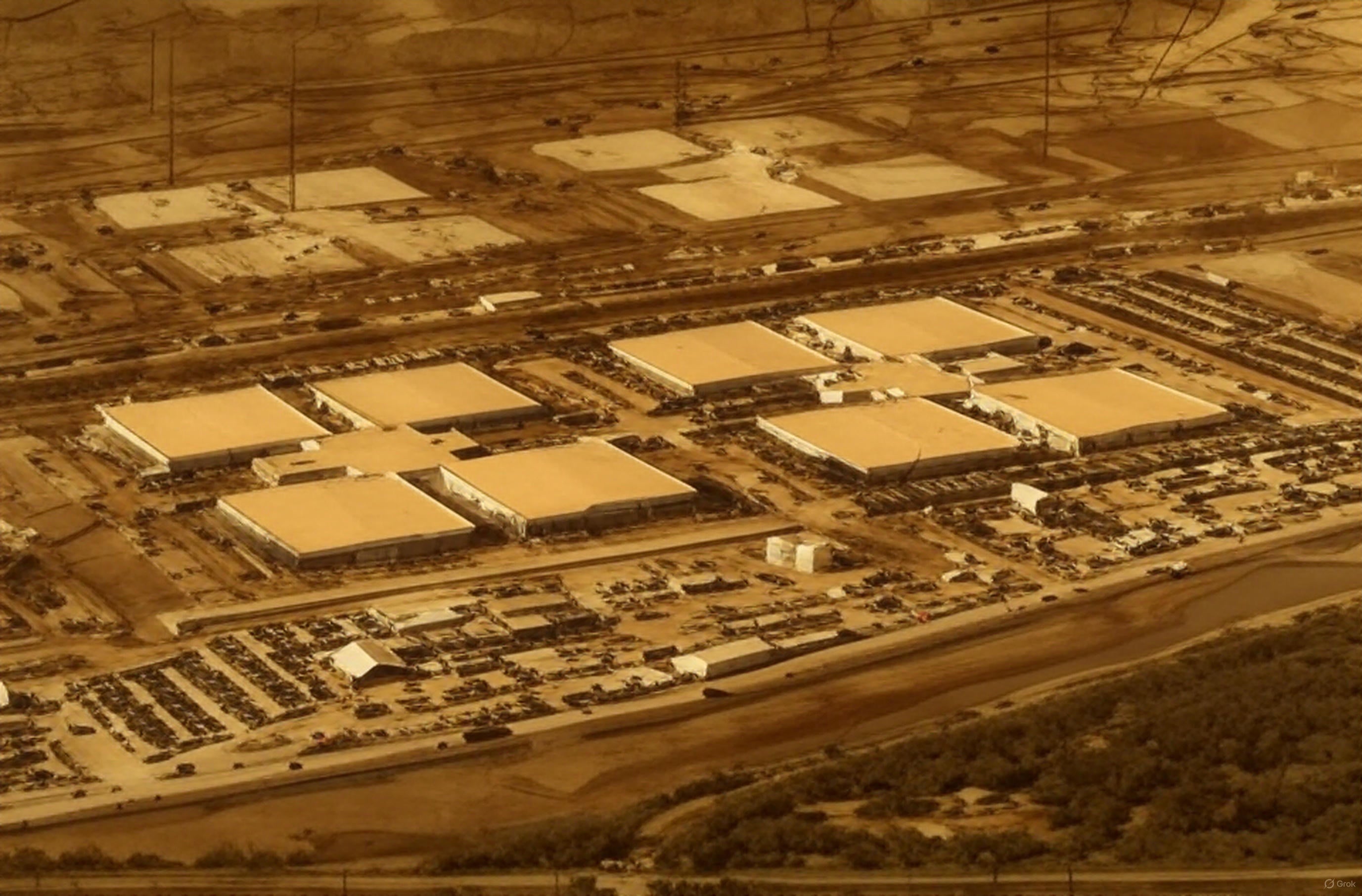 OpenAI $1 trillion investment AI data center with thousands of workers building supercomputing infrastructure in Texas