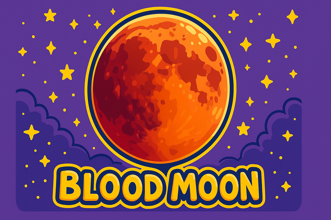 Full moon turning red during September 7, 2025, total lunar eclipse as seen from Earth