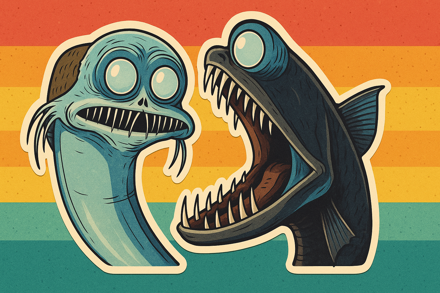 AI-generated viral telescopefish video shows deep-sea creature with large eyes and sharp teeth