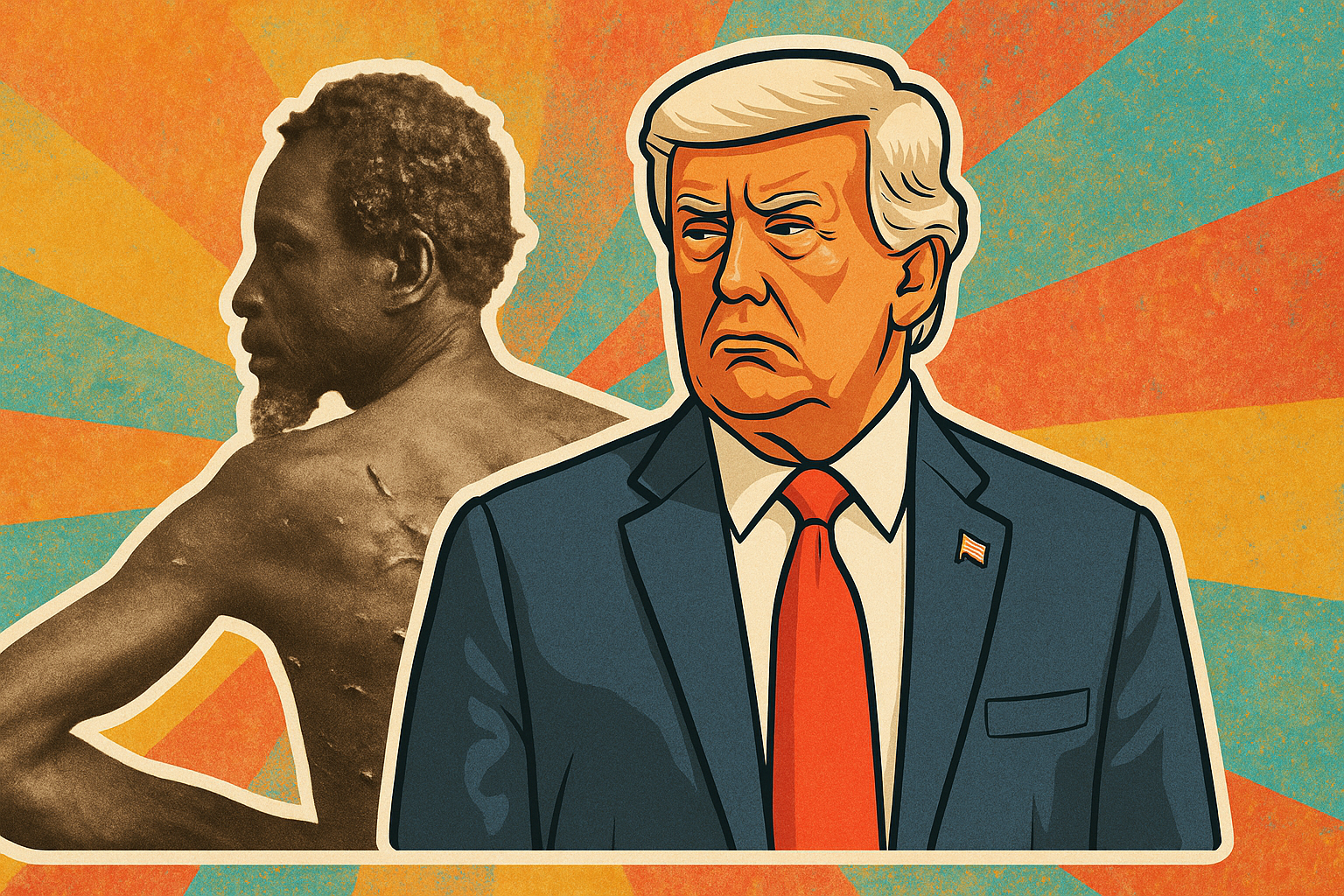 Historic photo of Peter Gordon’s scarred back symbolizing slavery brutality