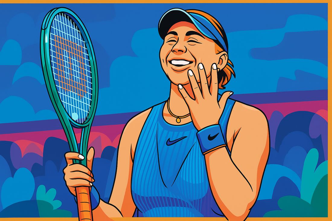 Naomi Osaka and Amanda Anisimova competing in US Open Tennis 2025 semifinals