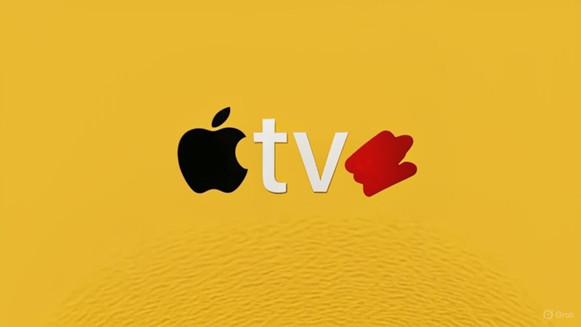 Apple TV logo update 2025 showcasing vibrant new branding after removing plus