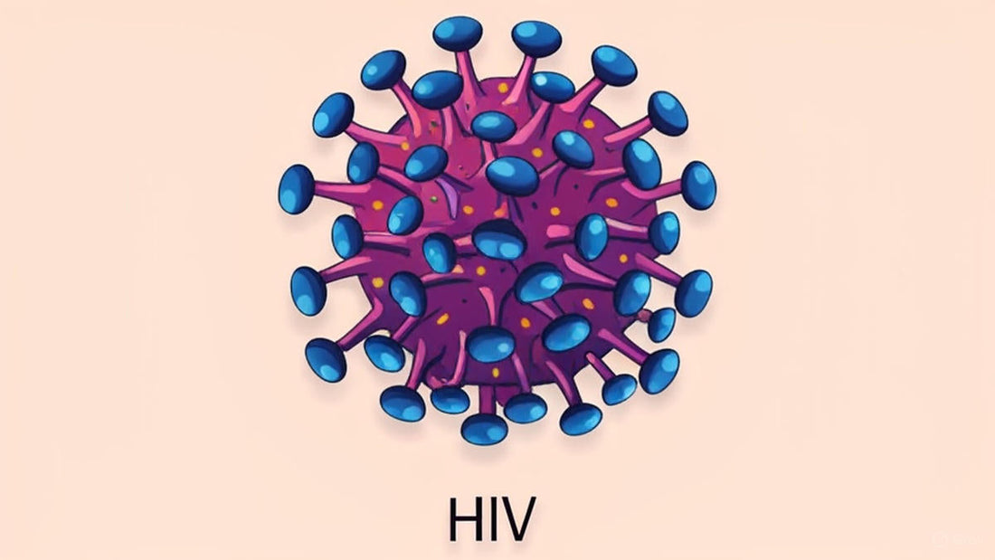 Microscopic image showing CRISPR therapy targeting HIV within immune cells