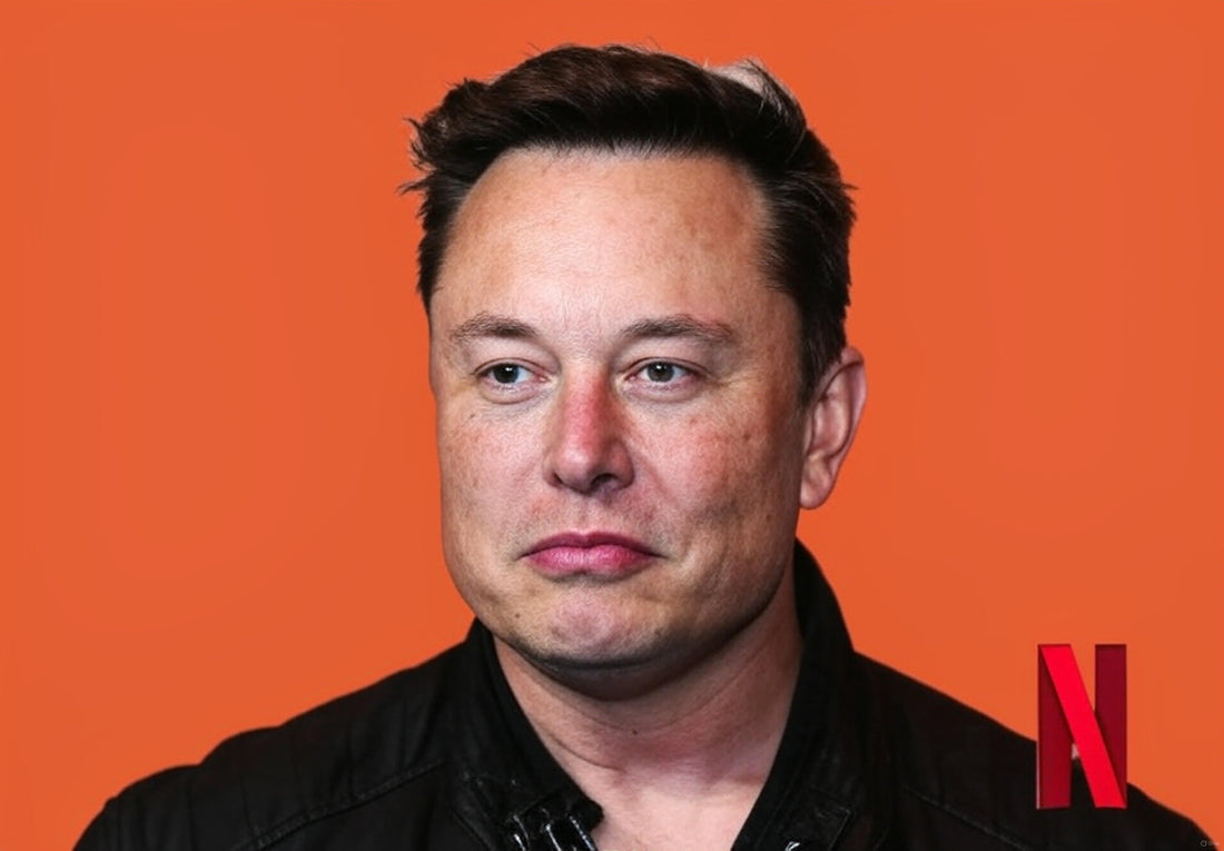 Netflix logo and Elon Musk on stage, trending social media cancel culture 2025