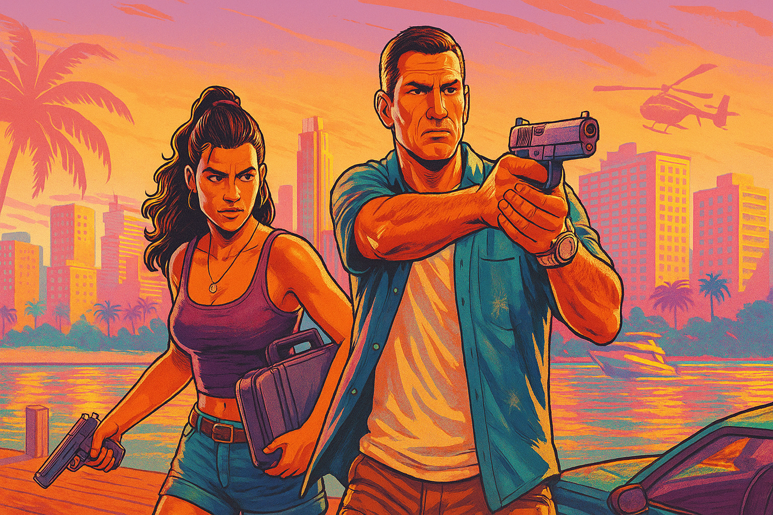 Luxury rooftop pool image symbolizing Rockstar’s vision for GTA 6, teased as the largest video game launch in history.