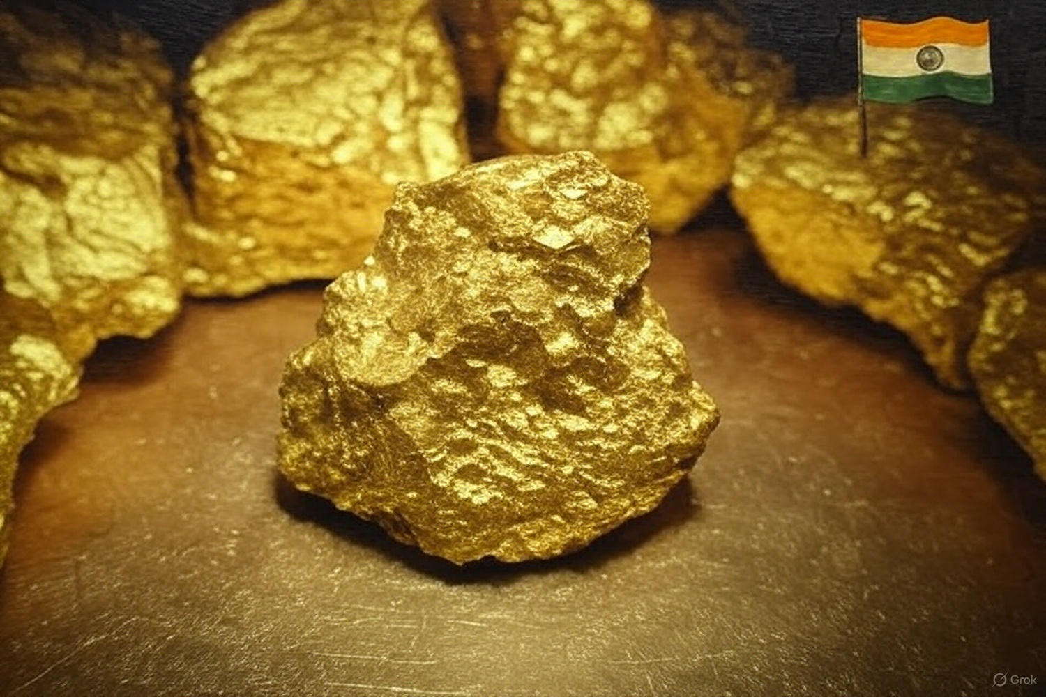Golden mineral-rich cave representing Jabalpur gold deposit found in 2025