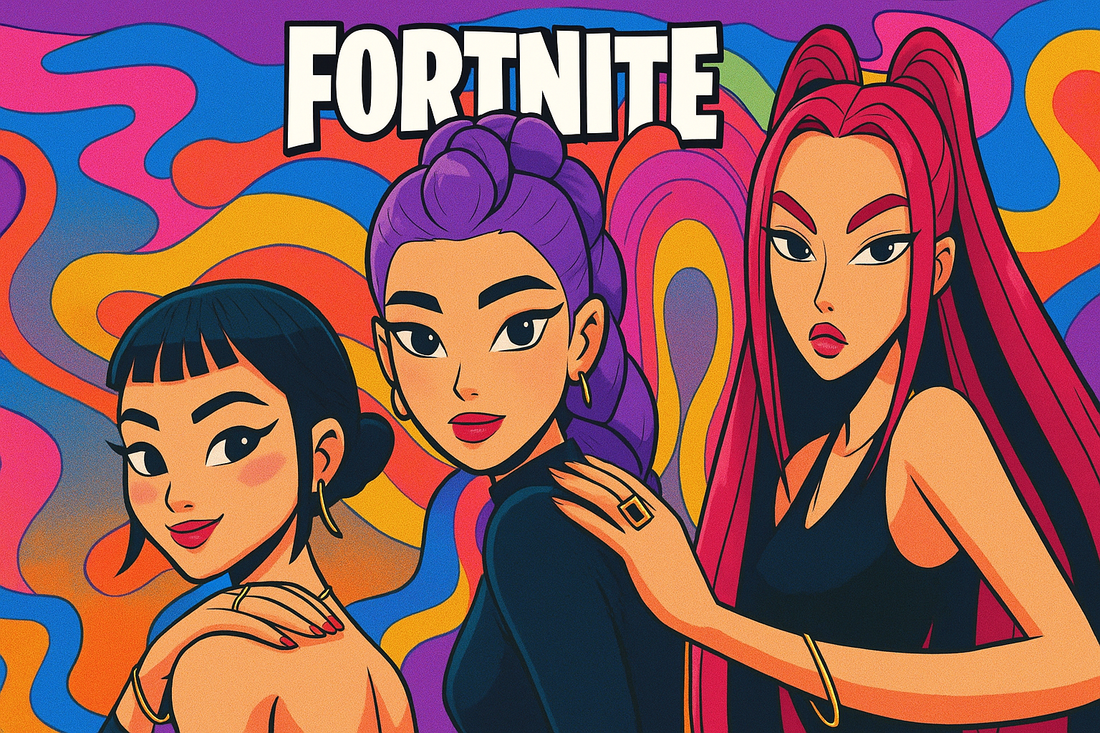 Three Huntrix members from Netflix’s KPop Demon Hunters rumored Fortnite skins