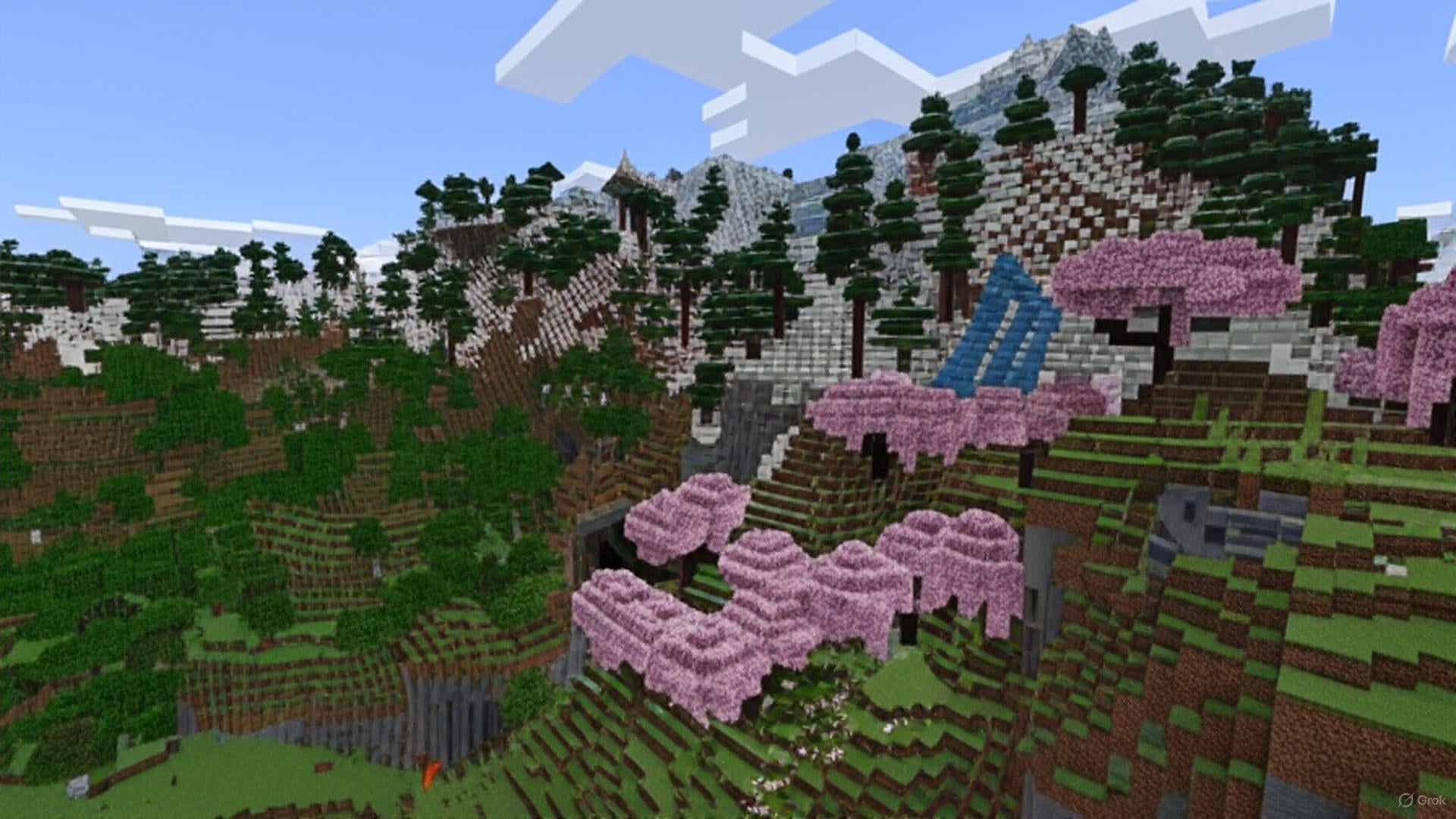 Minecraft Far Lands milestone by KurtJMac after walking 12.5 million blocks for charity