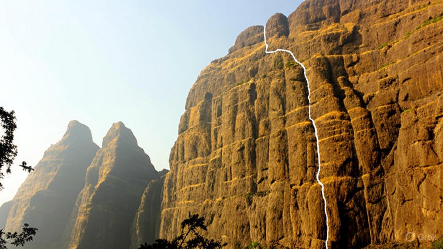 Trekkers at Harishchandragad experiencing the End of the Map effect