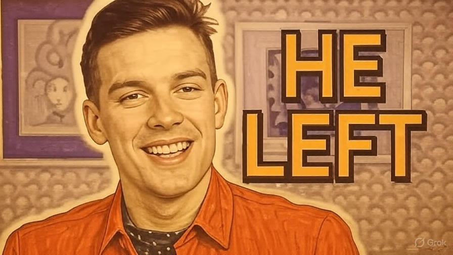 Matthew Patrick posing confidently as he engages in digital creator advocacy in Congress