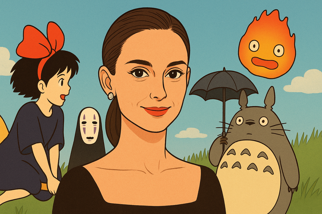 Close-up of Natalie Portman sharing her love for Studio Ghibli anime