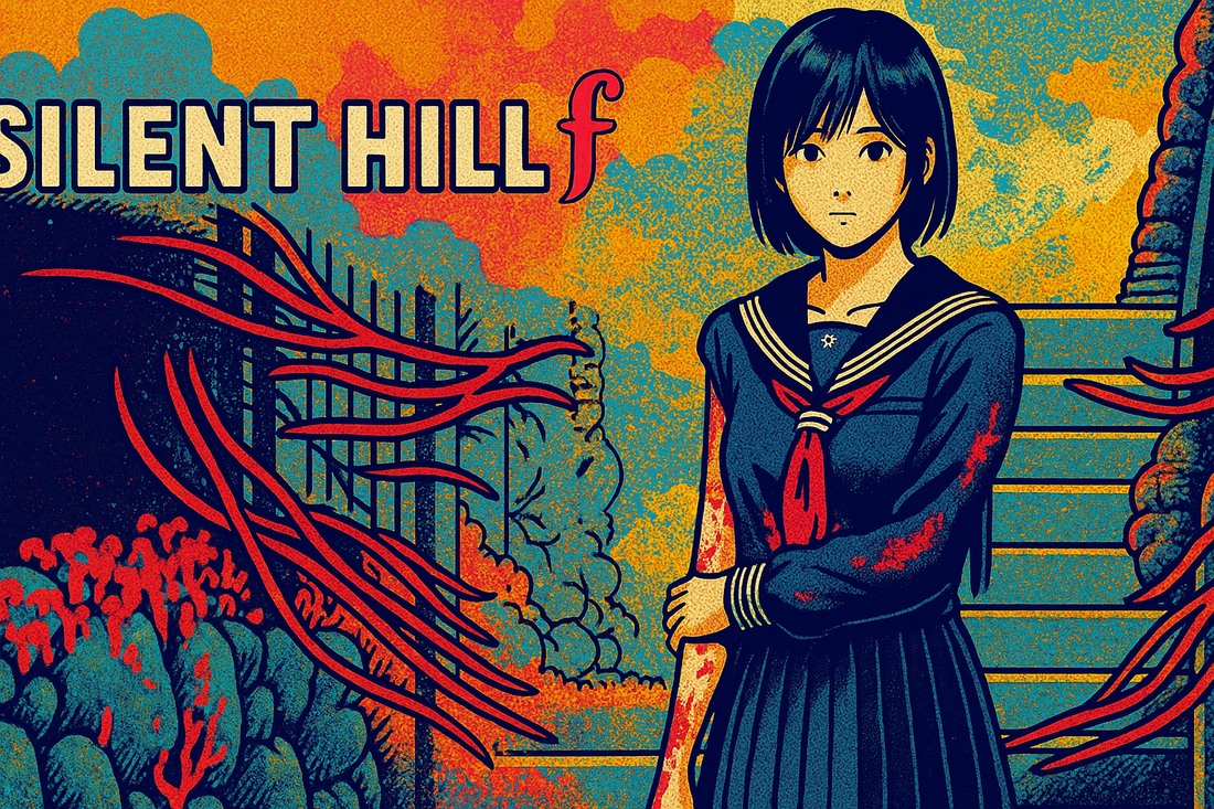 Silent Hill f 2025 gameplay teaser featuring Hinako and terrifying horror creatures