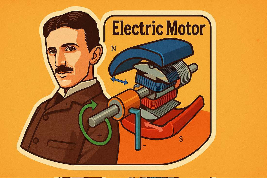 Viral 2025 Tesla free energy motor video showing experimental clean energy device