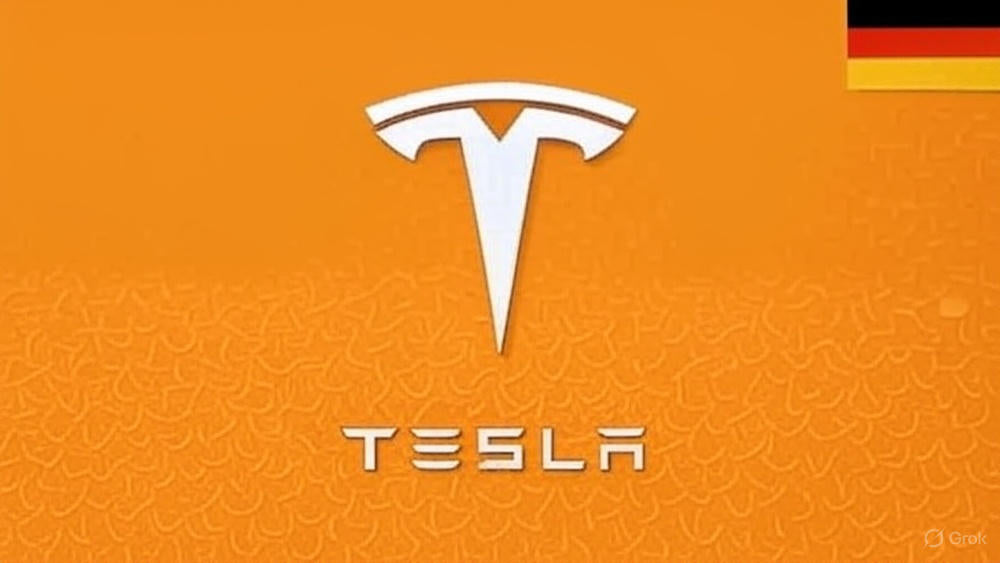 Automated electric vehicle manufacturing at Tesla Giga Berlin factory